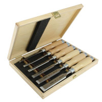 853055 Zestaw dłut stolarskich płaskich NAREX PROFI 6, 10, 12, 16, 20, 26mm