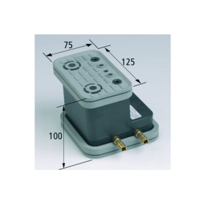 Blok podciśn VCBL-G 125x75 H=100 mm do stołów gładkich