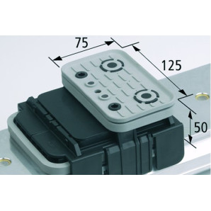 Blok podciśn VCBL-K1 125x75 H=50 mm Q (poprzeczny)