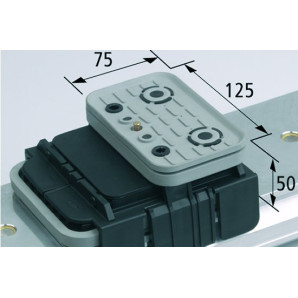 Blok podciśn VCBL-K1 TV 125x75 H=50 mm Q (poprzeczny) czujnik krańcowy wąskich el