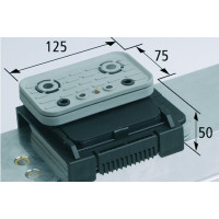 Blok podciśn VCBL-K2 TV 125x75 H=50 mm L (wzdłużny) z czujnikiem krańcowym