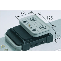 Blok podciśn VCBL-K2 TV 125x75 H=50 mm Q (poprzeczny) z czujnikiem krańcowym