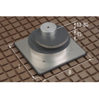 Zacisk mechaniczny ISMC-R 212x212x45 mm raster 40x40 mm mocowanie 12-80 mm