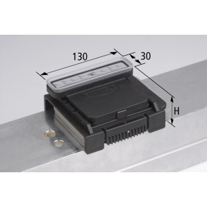 Blok podciśn VCBL-K2 130x30 H=125 mm L (wzdłużny) wąskie elementy