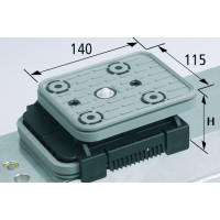 Blok podciśn VCBL-K2 TV 140x115 H=75 mm z czujnikiem krańcowym