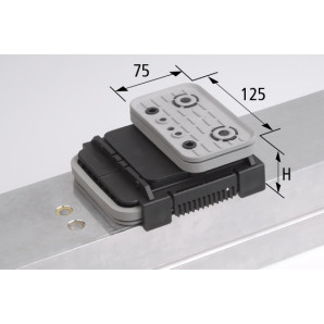 Blok podciśn VCBL-K2 125x75 H=75 mm Q (poprzeczny)