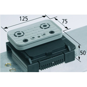 Blok podciśn VCBL-K2 125x75 H=75 mm L (wzdłużny)