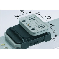 Blok podciśn VCBL-K2 TV 125x75 H=75 mm Q (poprzeczny) z czujnikiem krańcowym