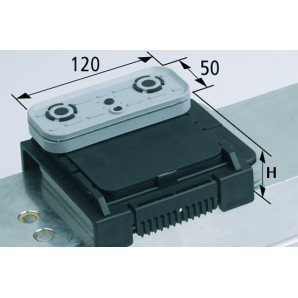 Blok podciśn VCBL-K2 120x50 H=75 mm L (wzdłużny)