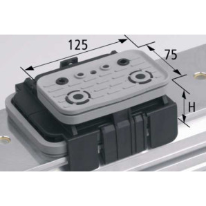 Blok podciśn VCBL-K1 125x75 H=100 mm L (wzdłużna)