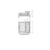 Blok podciśn VCBL-K1 125x75 H=100 mm L (wzdłużna)