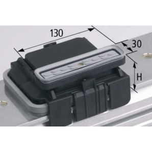 Blok podciśn VCBL-K1 130x30 H=100 mm L (wzdłużny) do wąskich elementów