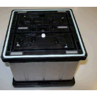 Blok podciśn VCBL-R 160x160 H=125 TV rastr 30/30  50/50 rowek 6,5x6,5 7,5x7,5