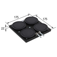 Podstawa Quad-Base-G 175x175x22 mm