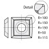 115204  Płytka HM - 15,0x15,0x2,5mm d=6,4 MG18 <30  R=115