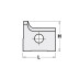 115225  Płytka HM 15,0x14,5x2,0mm HC05 d=4,0  R=2,5  RH