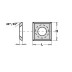 14174  Płytka HM  14,0x14,0x1,7mm HC35 d=8,50   <22