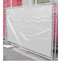 17650.STACO Plandeka 1,76x3,41 150 g/m2do ogrodzeń budowlanych biała