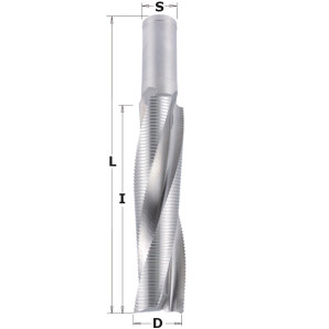 195.500.51 Frez spi. D=50 I=215L=295 S=30 Z=3 obr. zgrubna HS