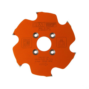 240.001.04 Frez HM D=100,4 F=22 Z6K=7,0/4,0 Z6 Powłoka PTFE do CNC Lamello P-system