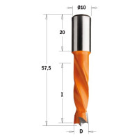 308.095.12 Wiertło HW NP D=9,52I=30 L=57,5 S=10x20 LH