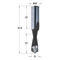 310.100.41 Wiertło NP HW D=10x27 L=57,5S=10x25 RH  XTREME-HW