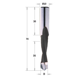 313.050.41 Wiertło P HW D=5 I=27 L=57,5S=10x26 RH  XTREME-HW
