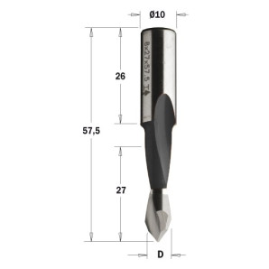313.080.41 Wiertło P HW D=8 I=27 L=57,5S=10x26 RH  XTREME-HW