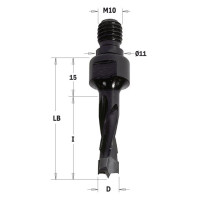 340.060.12 Wiertło HW NP gw-trzp D=6I=50 LB=65 S=M10/11x4 RH