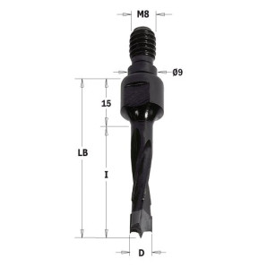 352.120.11 Wiertło NP gw-trzpien HW D=12I=30 LB=45 S=M8/9 RH