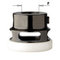 541.141.00 Blokada d=14mm D=26 L=19 z tuleją Delrin