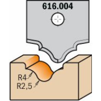 616.004 Nóż profilowy 20x20x2Profil R4 + R2,5