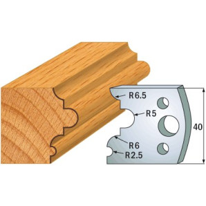 690.036 Para noży HSS 40x4 mm