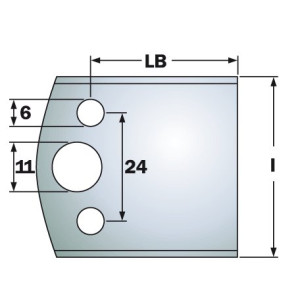 690.193 Para noży SP 40x32,5x4 mm