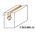 813.001.11 Frez HWM D=3,5  I=8  L=63,5S=6,35