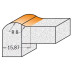 881.501.11 Frez HM D=25,4 I=12,7 R=8S=12,7