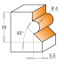 961.601.11 Frez HM R=4 D=23,8 I=19,05S=12 A=45