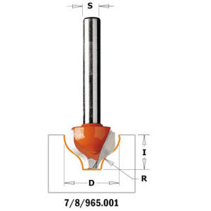 965.501.11 Frez HM D=19  R=6,4  I=11S=12 Profil=A
