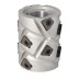 DGL.Głowica D=60 I=65 d=25+2CH Z=2+2 (12) a30° H=3 LH podfr.obustronne 43x4 góra + 43x3 dół