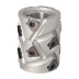 DGL.Głowica D=60 I=65 d=25+2CH Z=2+2 (12) a30° H=3 RH podfr.obustronne 43x4 góra + 43x3 dół