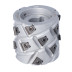DGL.Głowica D=80 I=65 d=25+2CH Z=3+3 (18) a30° H=3 RH podfr.górne / FELDER
