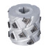 DGL.Głowica D=80 I=65 d=25+2CH Z=3+3 (18) a30° H=3 RH podfr.górne / FELDER