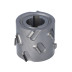 DGM.Głowica D=60 l=48 d=25+2CH LN Z=2+2 (12)  H2,5 RH bez podfrezowania