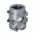 DGM.Głowica D=60 l=48 d=25+2CH LNZ=2+2 (12) H4,5 LH kołnierzem do Felder G360