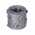 DGM.Głowica D=60 l=48 d=25+2CH LNZ=2+2 (12) H4,5 RH kołnierzem do Felder G360