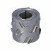 DGM.Głowica D=60 l=48 d=25+2CH LNZ=2+2 (12) H4,5 RH kołnierzem do Felder G360