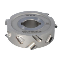 DGM.Głowica D=100 F=30+2CH I=25 LN Z=3+3 H=4,5 A=45°  SYM / LOW NOISE / + dystans D30x15 mm
