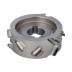 DGM Głowica DIA D=100 l=32 d=30+2CH Z=3+3 (12) H=4,5 a45° SYM / podfr. obustronne + 3 dystanse