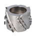 DGM.Głowica D=100 l=64 d=30+2CH LN Z=3+3 (24) H=4,5 RH podfr. obustronne 12-27 / LOW NOISE