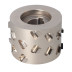 DGM.Głowica D=100 l=64/71 d=30+2CH LN Z=3+3 (24) H=4,5 SYM RH podfrez. obustronne Holz-Her / LOW NOISE